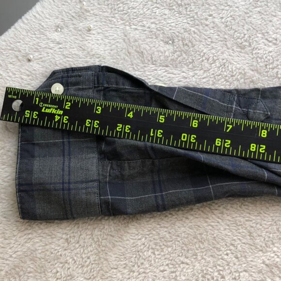 Barbour Mens Wilfred Shirt Large Checkered Tailored Fit Button-Down Long Sleeve - Picture 7 of 14